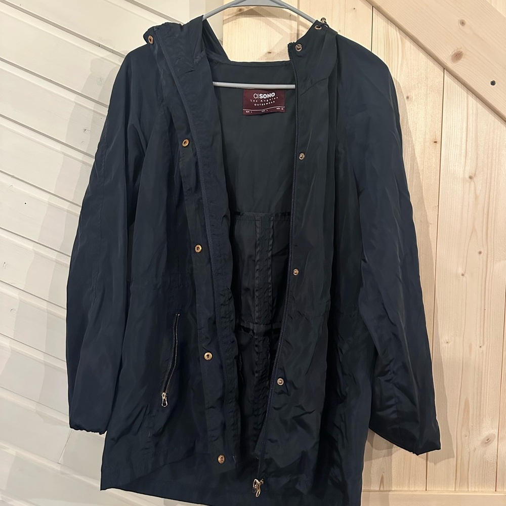 Goodthreads Women's Black Hooded Jacket